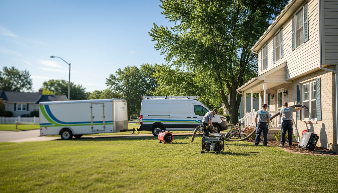 Flooded Basement Restoration And Cleanup With Repair in Lancaster, MN near me